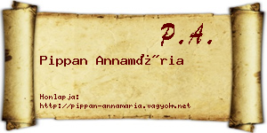 Pippan Annamária névjegykártya